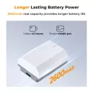 K&F Concept NP-FZ100 akkumulátor, 2db, 2600mAh, USB-C csatlakozóval