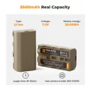 K&F Concep NP-F550 akkumulátor 3500mAh, USB-C csatlakozóval