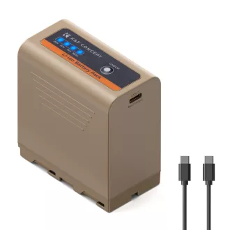   K&F Concep NP-F970 akkumulátor 10500mAh, USB-C csatlakozóval