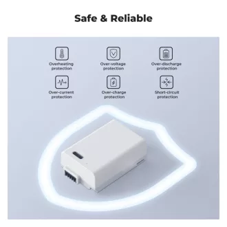   K&F Concept EN-EL25 akkumulátor 1250mAh, USB-C csatlakozóval