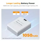 K&F Concept NP-W126 akkumulátor 1050mAh, USB-C csatlakozóval, 2db