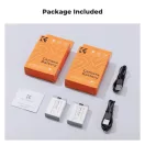 K&F Concept LP-E17 akkumulátor 1040mAh, USB-C csatlakozóval, 2db