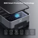 K&F Concept V-Mount Mini Pro akkumulátor, 50Wh, 3400mAh, 65W töltés, D-TAP, BP, DC, TFT kijelző
