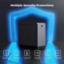 K&F Concept NP-F970 akkumulátor 10500mAh, dupla USB-C I/O, USB-A, érintőkijelző, PD45W, USB