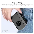 K&F Concept hordozható tripla USB-C akkumulátor töltő, LCD +3db GoPro Hero 13 akkumulátor 2100mAh