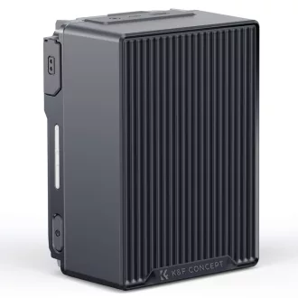   K&F Concept V-Mount akkumulátor, 99Wh, 14.8V, 6700mAH, 100W, BP, dual D-TAP, szürke