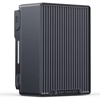   K&F Concept V-Mount akkumulátor, 99Wh, 14.8V, 6700mAH, 100W, BP, dual D-TAP, szürke
