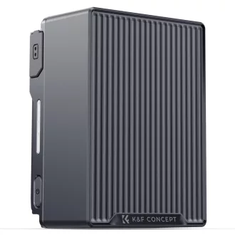   K&F Concept V-Mount akkumulátor, 99Wh, 14.8V, 6700mAH, 100W, BP, dual D-TAP, szürke
