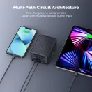 K&F Concept V-Mount akkumulátor, 99Wh, 14.8V, 6700mAH, 100W, BP, dual D-TAP, szürke