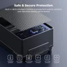 K&F Concept V-Mount akkumulátor, 99Wh, 14.8V, 6700mAH, 100W, BP, dual D-TAP, szürke