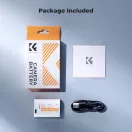 K&F Concept DMW-BLK22 akkumulátor, 2520mAh, USB-C csatlakozóval