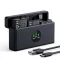 K&F Concept tripla USB-C akkumulátor töltő +3db DJI Osmo 360, Action 5 Pro/4/3 akku 2100mAh