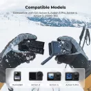 K&F Concept tripla USB-C akkumulátor töltő +3db DJI Osmo 360, Action 5 Pro/4/3 akku 2100mAh