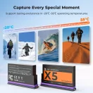K&F Concept Insta 360 X5 akkumulátor, 2700mAh