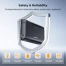 K&F Concept hordozható tripla USB-C akkumulátor NP-BX1 töltő, LCD + 3db NP-BX1 akkumulátor 1240mAh