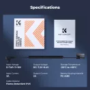K&F Concept Canon LP-E6P vakakku D-Tap tápkábellel, LP-E6NH/LP-E6N/LP-E6 kompatibilis