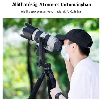   K&F Concept gimbal állványfej, arca swiss, magnézium-alumínium