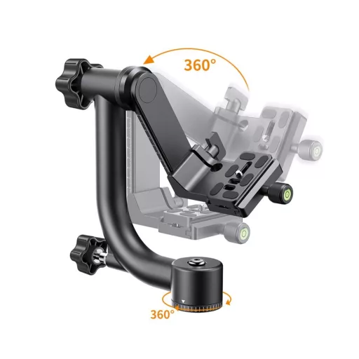 K&F Concept gimbal állványfej, arca swiss, magnézium-alumínium