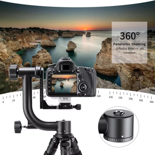 K&F Concept gimbal állványfej, arca swiss, magnézium-alumínium