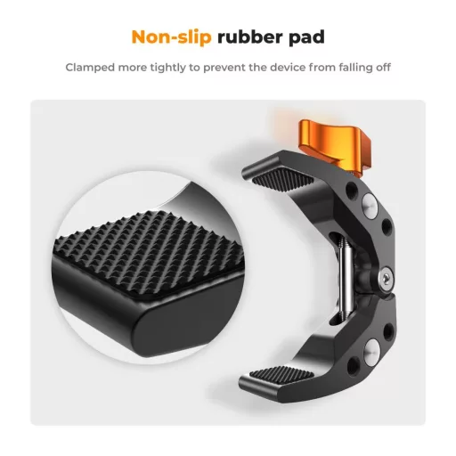 K&F Concept multi funkcionális super clamp, satu, 60mm átfogás