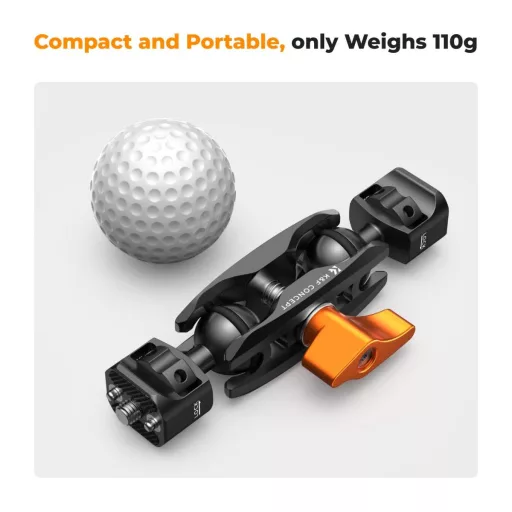 K&F Concept MS-14 magic arm, 360°-os forgás, dupla gömbfej, 5kg teherbírás,