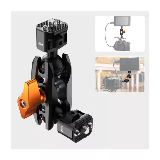 K&F Concept MS-14 magic arm, 360°-os forgás, dupla gömbfej, 5kg teherbírás,