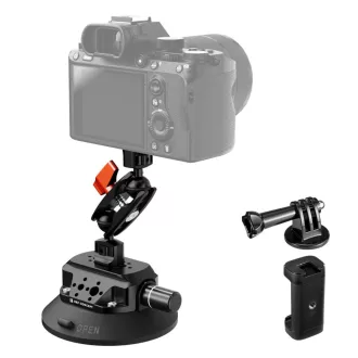   K&F Concept MS45 bővíthető tapadókorong, 11,4cm-es tapadófelület, magic arm, telefon, GoPro adapter