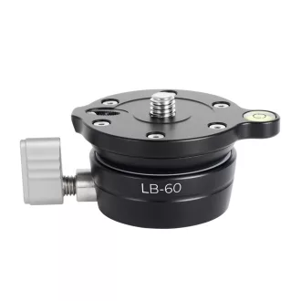   K&F Concept LB-60 panoráma állvány fej, 10kg teherbírás, 3/8"-os csatlakozás, vízszintjelző