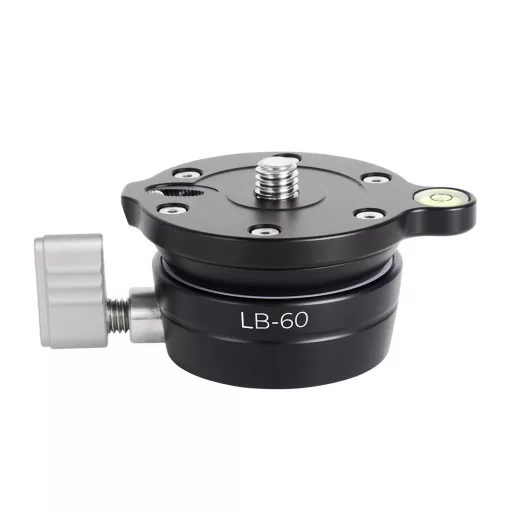 K&F Concept LB-60 panoráma állvány fej, 10kg teherbírás, 3/8"-os csatlakozás, vízszintjelző