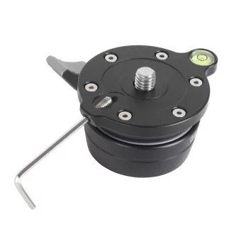   K&F Concept LB-60 panoráma állvány fej, 10kg teherbírás, 3/8"-os csatlakozás, vízszintjelző