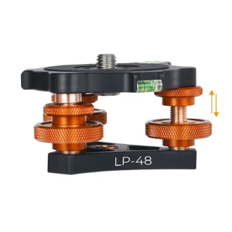   K&F Concept LP-48 állványfej, 3db szintező, 2db vízszintjelző, 15kg teherbírás
