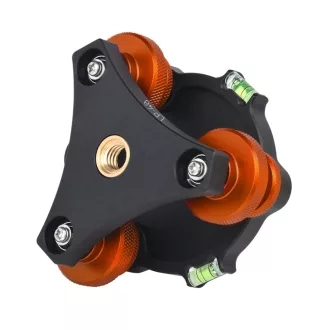   K&F Concept LP-48 állványfej, 3db szintező, 2db vízszintjelző, 15kg teherbírás