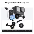K&F Concept nyakba akasztható akciókamera tartó, GoPro és DJI Pocket 3 adapter