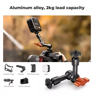   K&F Concept MS-31 magic arm, 15cm + super clamp, satu, 15-55mm