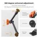 K&F Concept MS-32 magic arm, 25cm + super clamp, satu, 15-55mm