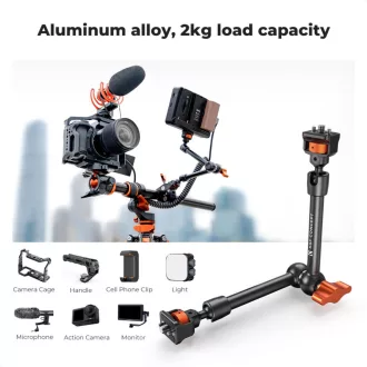   K&F Concept MS-33 magic arm, 28cm + super clamp, satu, 15-55mm