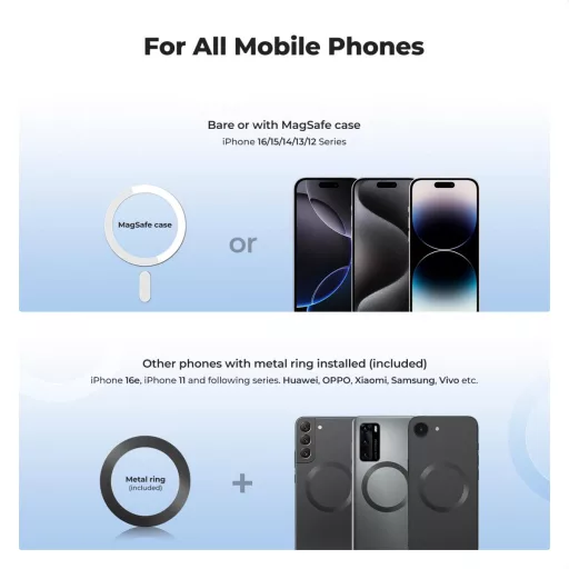 K&F Concept hajlítható selfie bot, Magsafe, GoPro adapter, bluetooth kioldó