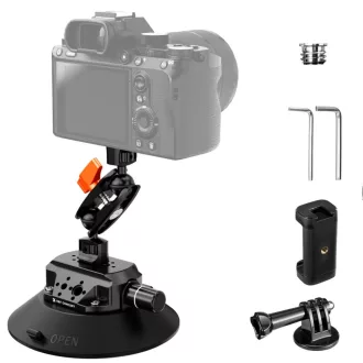   K&F Concept MS46 bővíthető tapadókorong, 15,2cm-es tapadófelület, magic arm, telefon, GoPro adapter