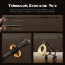 K&F Concept tripla tapadókorong rögzítő készlet, 3db MS-44, magic arm, összekötő elem, 32-110cm rúd
