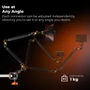 K&F Concept MS-63 magic arm, 56cm + super crab clamp, satu, 20-60mm