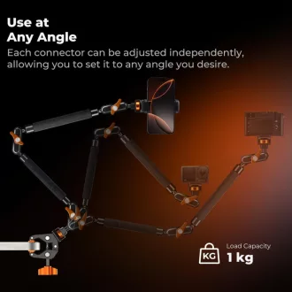   K&F Concept MS-63 magic arm, 56cm + super crab clamp, satu, 20-60mm