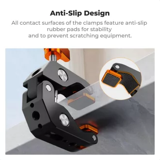  K&F Concept multi funkcionális super crab clamp, satu, 20-60mm átfogás