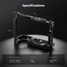 K&F Concept kamera keret, cage, Sony ZV-E10 II kompatibilis, NATO, ARRI, vakupapucs