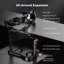 K&F Concept kamera keret, cage, Sony ZV-E1 kompatibilis, NATO, ARRI, vakupapucs
