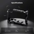 K&F Concept kamera keret, cage, Sony ZV-E1 kompatibilis, NATO, ARRI, vakupapucs