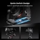 K&F Concept kamera keret, cage, Sony A7M5/A7M4/A7R5 kompatibilis, NATO, ARRI, vakupapucs
