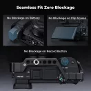 K&F Concept kamera keret, cage, Sony A6000/A6300/A6400 kompatibilis, NATO, ARRI, vakupapucs