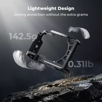   K&F Concept kamera keret, cage, Sony A6000/A6300/A6400 kompatibilis, NATO, ARRI, vakupapucs