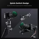 K&F Concept kamera keret, cage, Sony A6000/A6300/A6400 kompatibilis, NATO, ARRI, vakupapucs