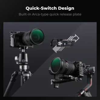   K&F Concept kamera keret, cage, Sony A6000/A6300/A6400 kompatibilis, NATO, ARRI, vakupapucs